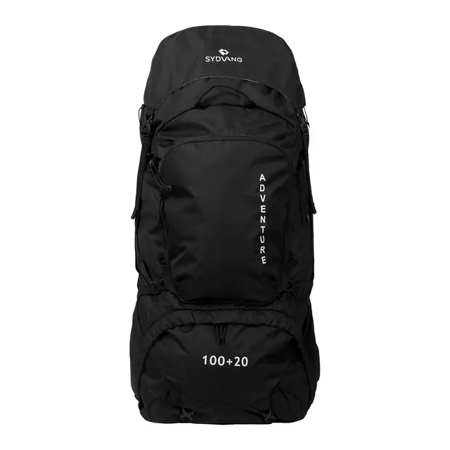 Sydvang Adventure 100+20 2.0 Black Robust ekspanderbar tursekk 