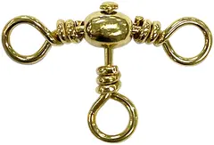 S&#248;vik 3-delt messingswivel str. 1/0 Pakke &#225; 5stk