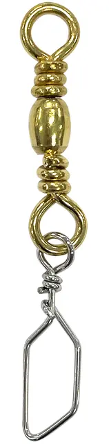 Mustad Barrel Swivel w/snap 1 Kraftig swivel 