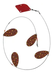 Tasmanian Devil Cow Bell Thunder UV 90cm markdrag som etterligner fiskestim