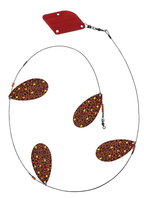 Tasmanian Devil Cow Bell Thunder UV 90cm markdrag som etterligner fiskestim 