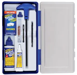 TetraGun Pussesett Kal. 22-25 Pistol Stang, Lapper, B&#248;rste, &#216;ye, Olje og Fett