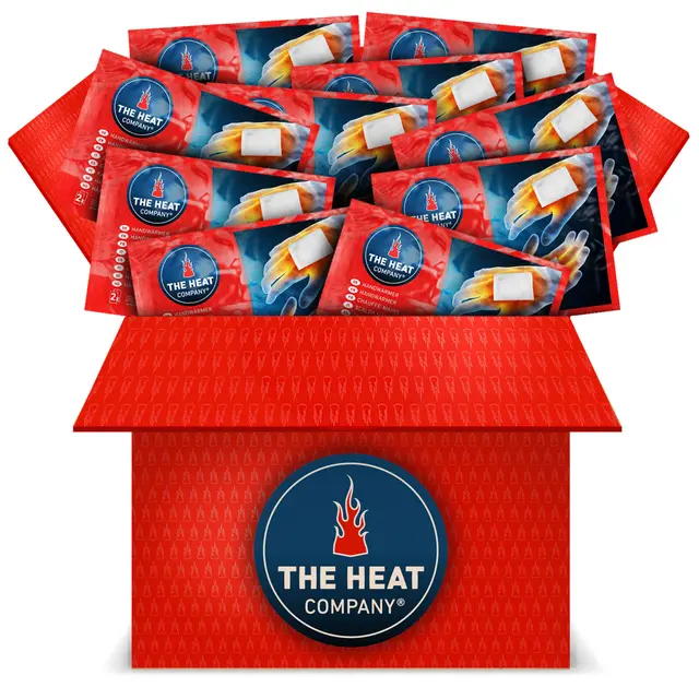 10-pack The Heat Company Håndvarmer Gir varme i opptil 12 timer 