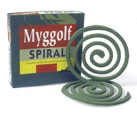 Myggolf Spiral Myggolf beskytter mot mygg og knott 10pk 