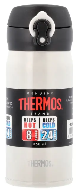 Thermos JNL Hvit 0,35L Drikkeflaske til kald og varm drikke 