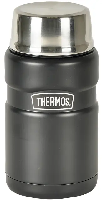 Thermos S/S King Mattermos Svart 0,71L Matt svart rustfri mattermos 