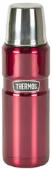 Thermos Stainless King Termos R&#248;d 0,47 L Termos i rustfritt st&#229;l med kopplokk