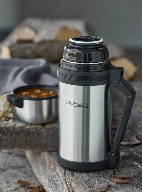 Thermos Multi Purpose Mattermos 1,2L Rustfri ståltermos med bærehåndtak 