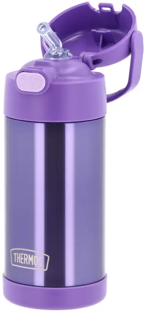 Thermos Funtainer Drikkeflaske m sugerør Violet 355ml 