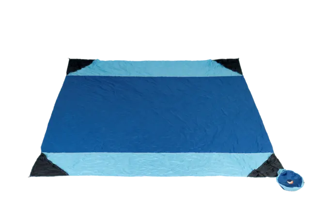 Ticket To The Moon Beach Blanket Royal Blue/Light Blue 