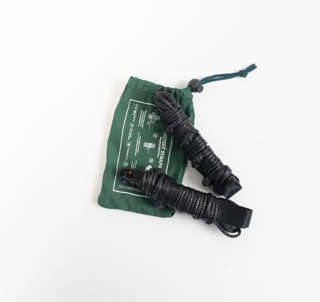 Ticket To The Moon Lightest Strap Opphengstau Dyneema, sort 