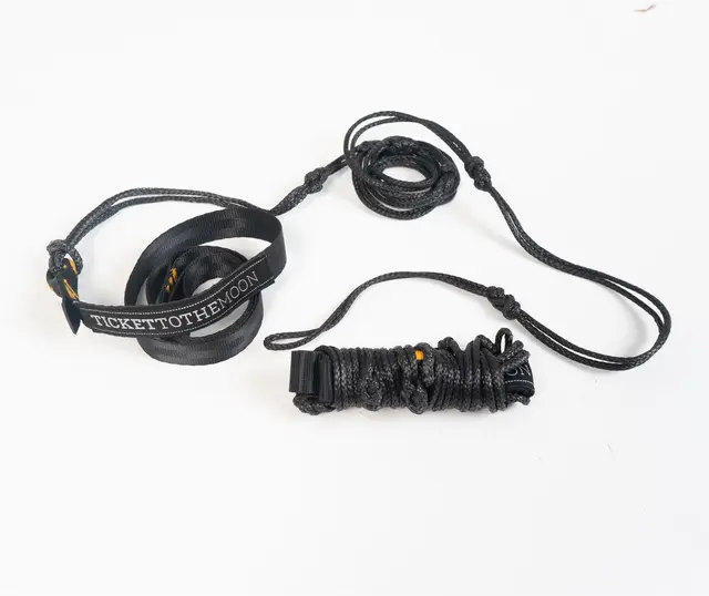Ticket To The Moon Lightest Strap Opphengstau Dyneema, sort 