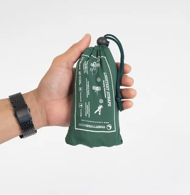 Ticket To The Moon Lightest Strap Opphengstau Dyneema, sort 