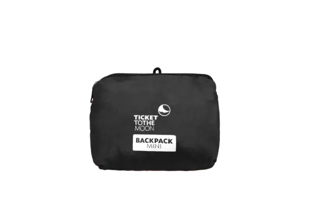 Ticket To The Moon Mini Backpack Superlett ryggsekk, Black 