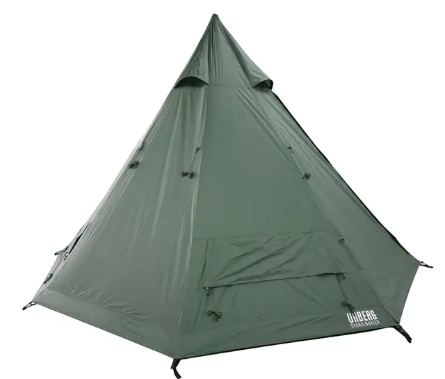 Urberg Tipi Tent 5P 2.0 Klassisk 5-person  lavvu i Kombu Green 