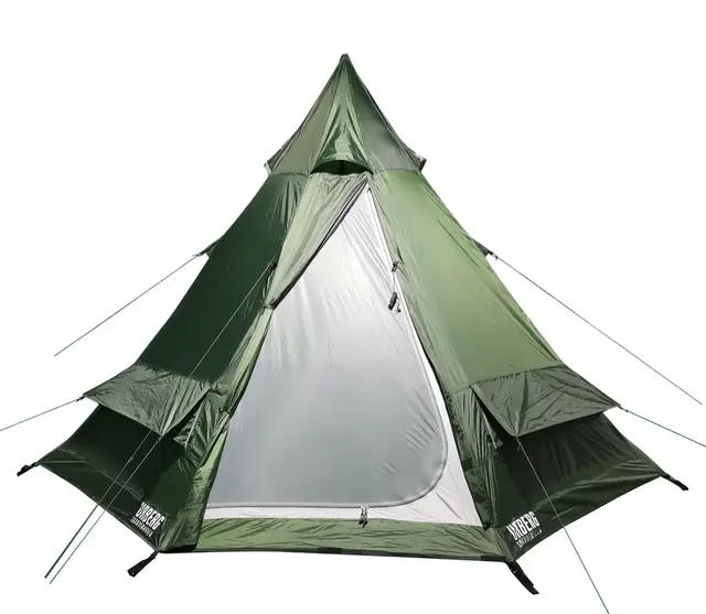 Urberg Tipi Tent 5P 2.0 Klassisk 5-person  lavvu i Kombu Green 