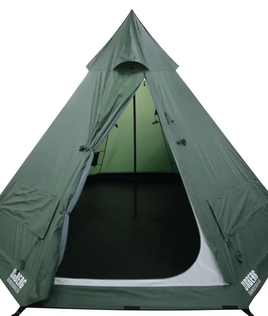 Urberg Tipi Tent 5P 2.0 Klassisk 5-person  lavvu i Kombu Green 