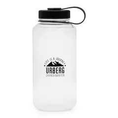Urberg Tritan Bottle 1000ml Transparent Romslig vannflaske for tur og hverdag
