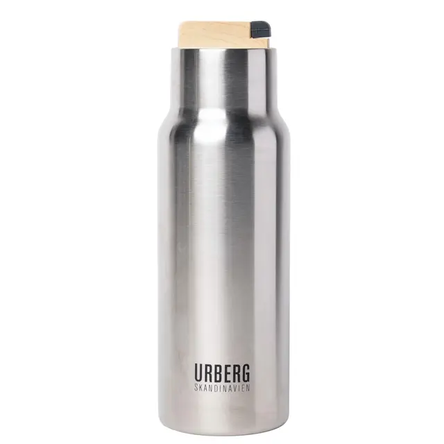 Urberg Double Wall 530ml Stainless Ståltermos med lekker trekork 