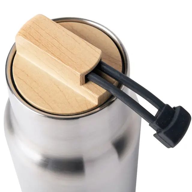 Urberg Double Wall 530ml Stainless Ståltermos med lekker trekork 