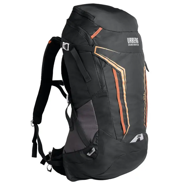 Urberg Glacier 45 Asphalt Lett dagstursekk med X-3 ryggsystem 