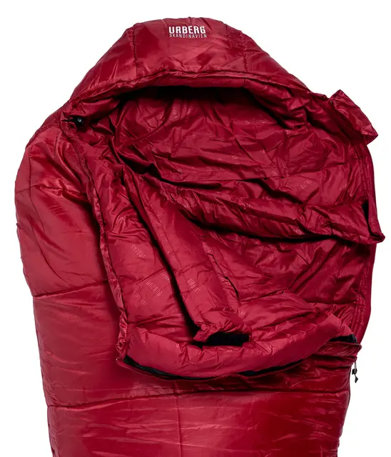 Urberg 3-Season Sleeping Bag G5 205cm Rio Red/Asphalt, 185cm personlengde 