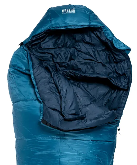 Urberg 3-Season Sleeping Bag G5 205cm Mallard Blue/Navy 185cm personlengde 