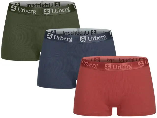 Urberg Bamboo Boxers 3-pack W M Tandori/Navy/Green 