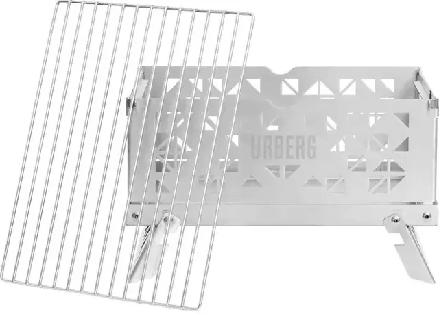 Urberg Rogen Portable Wood Stove Bærbar grill i rustfritt stål one size 