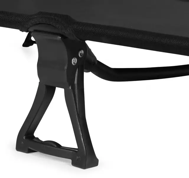 Urberg Wildlight Folding Cot Black Praktisk, sammenleggbar feltseng 