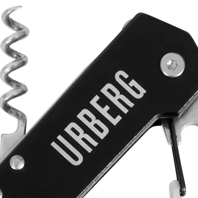Urberg Multi Function Knife Black Multiverktøy med 9 deler 