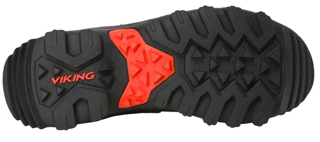 Viking Villrein Mid GTX W Black/Red 36 Allsidig mid-høy jaktstøvel for dame 