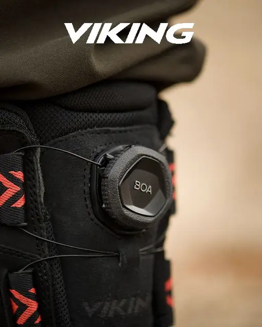 Viking Villrein High GTX BOA BlackRed 36 Høy jaktstøvel med god komfort 