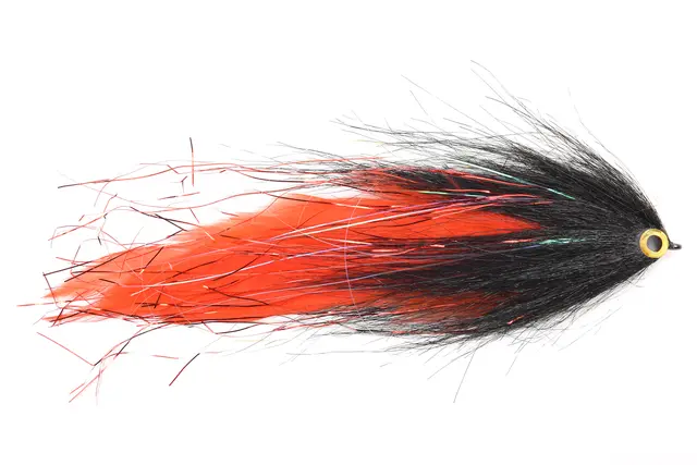 Vision Pike Hollow Deceiver Black & Red Kvalitetsfluer til gjeddefiske 