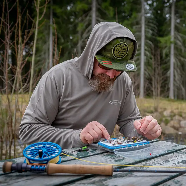 Vision Bamboo Bug & UV Hoodie Ash S Teknisk hettegenser med anti-myggmiddel 