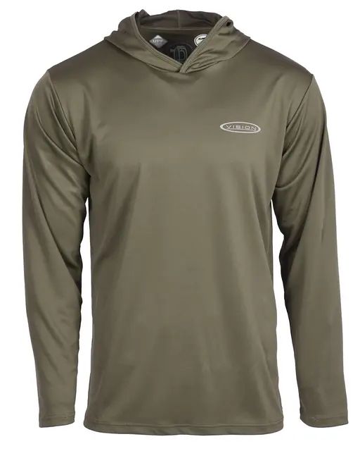 Vision Bamboo Bug & UV Hoodie S PaleO Teknisk hettegenser med anti-myggmiddel 
