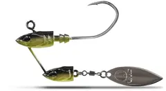 VMC TwinJig Green 2pk 7g #1/0 jigghode med spinnerblad
