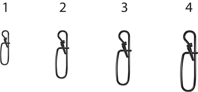 VMC 3539BN Pike Snap #1 10-pack Hempe som gir shads fri og livlig gange 