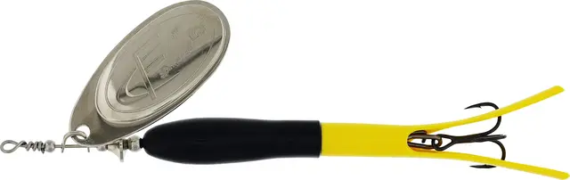 Westin FC Upstream #5 15g Black/Flouro Yellow Silver Blade 