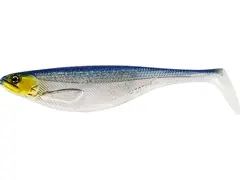 Westin ShadTeez Blue Headlight 9cm 3pk H&#229;ndmalte detaljer og bellyflash