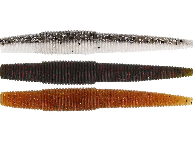 Westin Ned Worm Clear Water Mix 7cm Super realistisk gummi mark 3g 7-pack 
