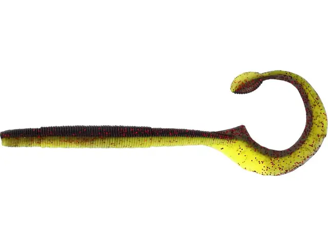 Westin Ned Worm Curl Black/Chartreuse 12cm 5pk 