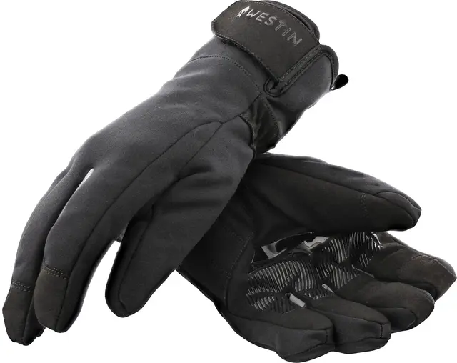 Westin Windster Gloves Carbon Black M Vindtette fiskehansker 