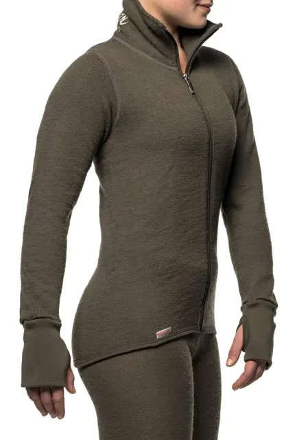 Woolpower Full Zip Jacket 400 Pine XS Jakke m/glidelås 400g/m2 fra Ullfrottè 