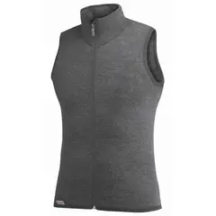 Woolpower Vest 400 m/glidel&#229;s Grey XS God varm strikket ullfrot&#233; vest