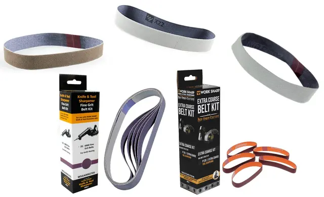 Work Sharp Ken Onion slipebåndpakke Med 26 bånd - X4, X22, X65, P120 og 6000 