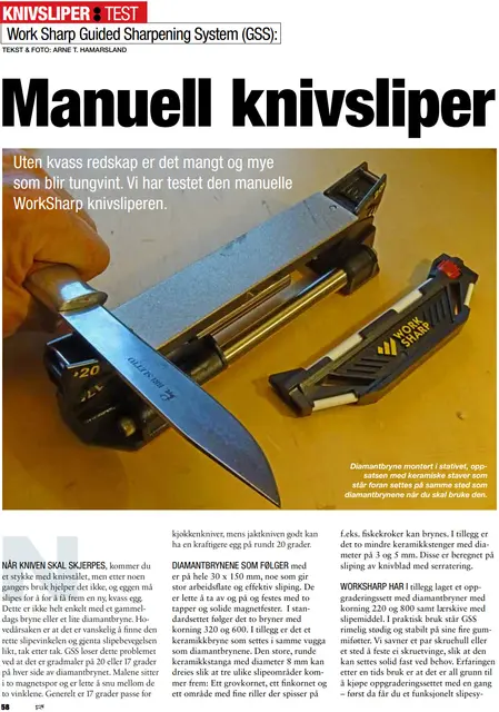 Work Sharp GSS Guided Bryne System Topp sliperesultat raskt og enkelt 