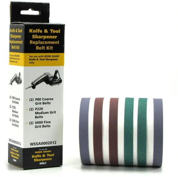 Work Sharp slipebånd assortert 6-pack 6 Slipebånd til WSKTS-I/WSKTS-II 
