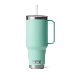Yeti Rambler Straw Mug 1,2L Sea Foam Stor isloert drikkekopp med suger&#248;r