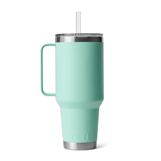 Yeti Rambler Straw Mug 1,2L Sea Foam Stor isloert drikkekopp med sugerør 